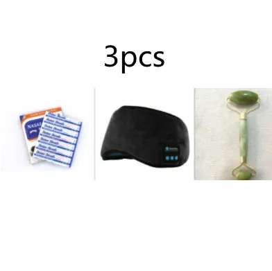 Wireless Bluetooth 5.0 sleeping eye mask with built-in earphones, grey or black velvet headband