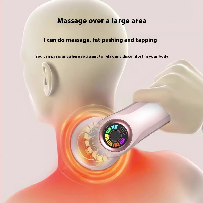 USB electric massager in black, pink, or white for spine, back, waist, and leg massage