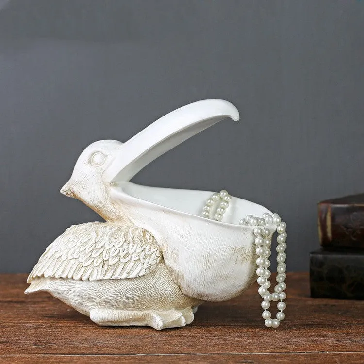 Creative European-style resin home decoration in champagne colour for key storage near door or wine cabinet