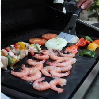Reusable non-stick barbecue grill mat 33x40cm PTFE fibreglass fabric for indirect cooking