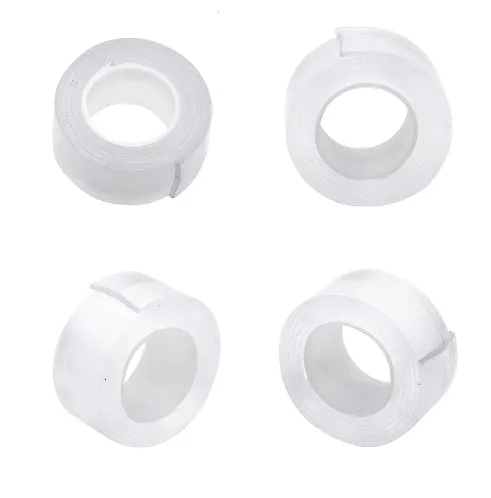 Washable PU nano gel double-sided tape 30mm width 2mm thickness on a white background