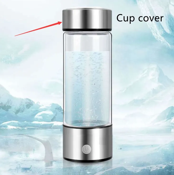 Upgraded Health Smart Hydrogen Water Cup with 420ml capacity and titanium electrode