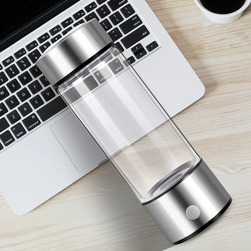 Upgraded Health Smart Hydrogen Water Cup with 420ml capacity and titanium electrode