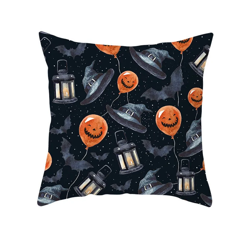 Halloween pillowcase 45x45cm peach skin fabric modern simple square cushion cover for sofa