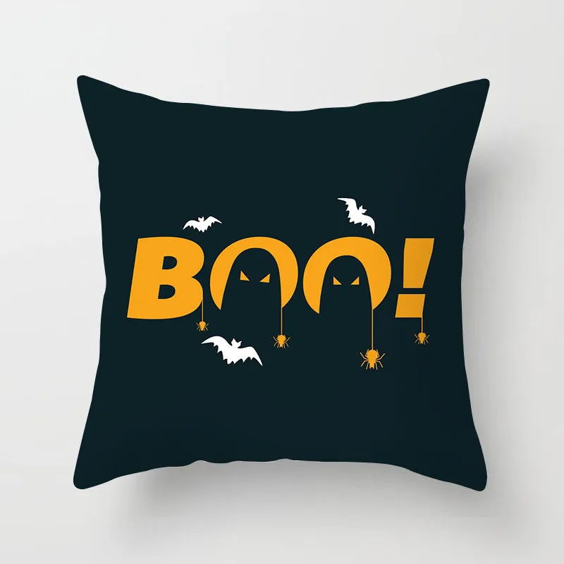 Halloween pillowcase 45x45cm peach skin fabric modern simple square cushion cover for sofa