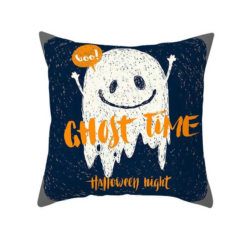 Halloween pillowcase 45x45cm peach skin fabric modern simple square cushion cover for sofa