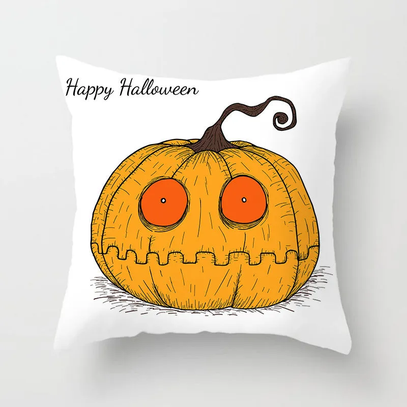 Halloween pillowcase 45x45cm peach skin fabric modern simple square cushion cover for sofa
