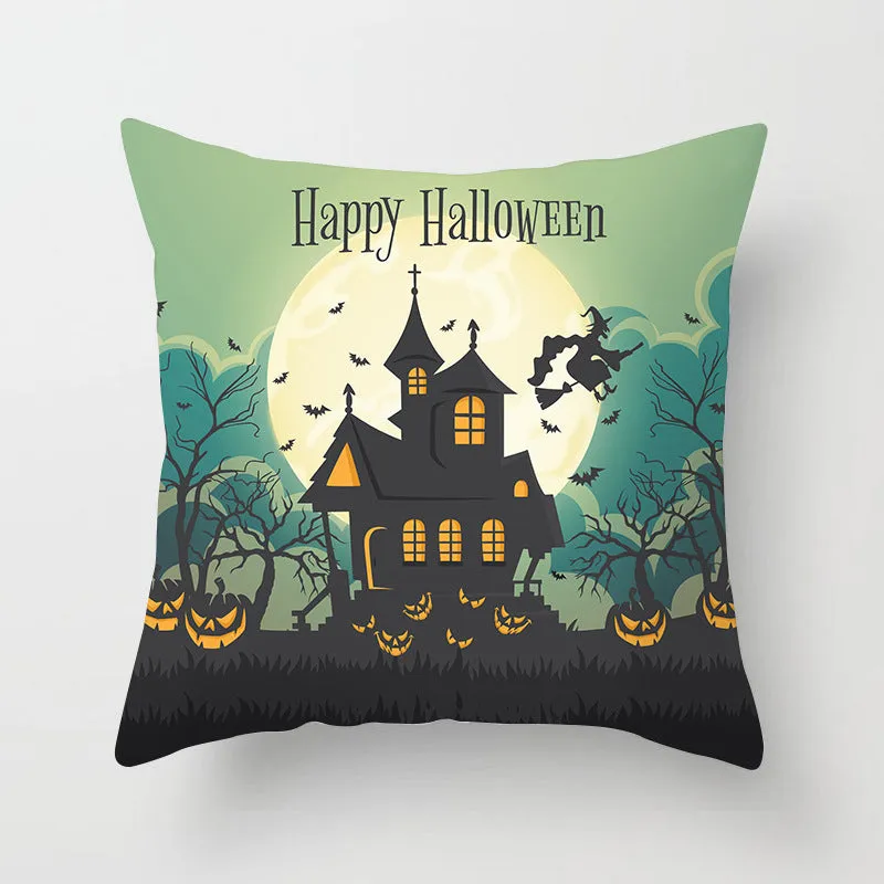 Halloween pillowcase 45x45cm peach skin fabric modern simple square cushion cover for sofa