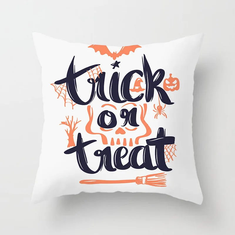 Halloween pillowcase 45x45cm peach skin fabric modern simple square cushion cover for sofa