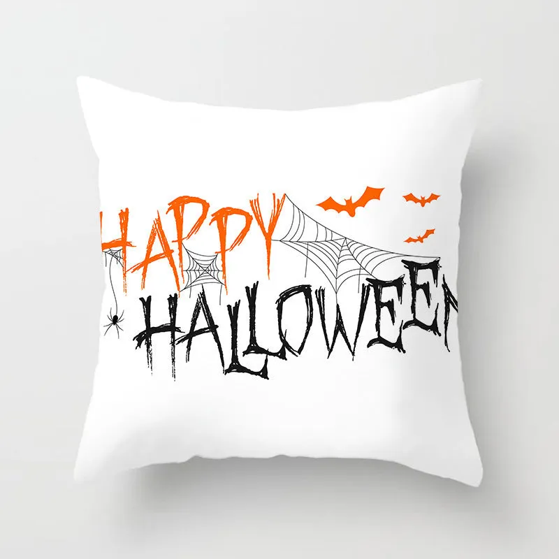 Halloween pillowcase 45x45cm peach skin fabric modern simple square cushion cover for sofa