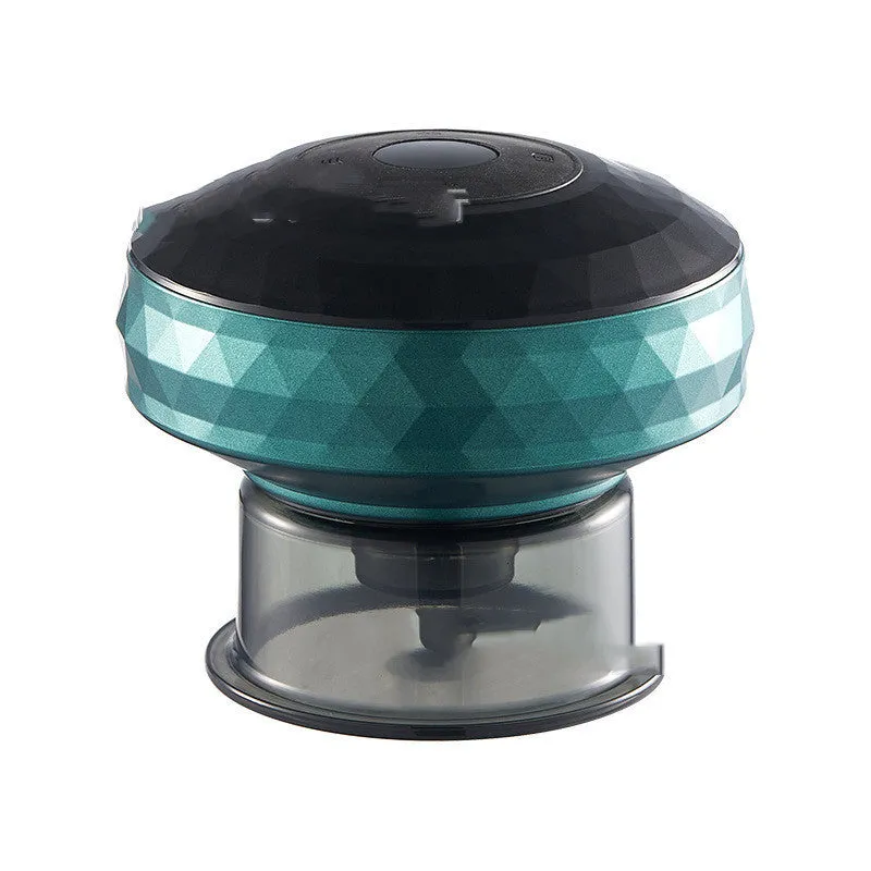 Electric cupping device in black with push-button controls and Type-C port, compact 93x93x82mm