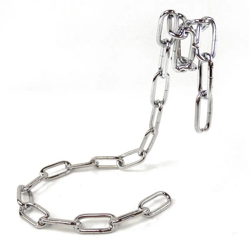 Odd suspension iron chain wine rack bracket in copper finish, 20x14x21cm, wall mounted with metal chain