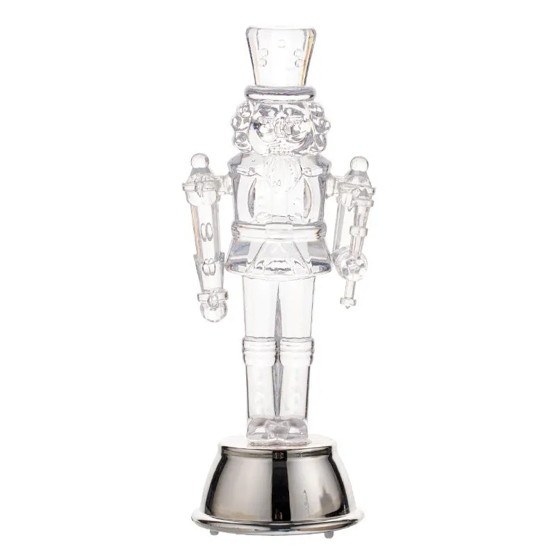 Transparent plastic walnut soldier nutcracker Christmas desktop ornament