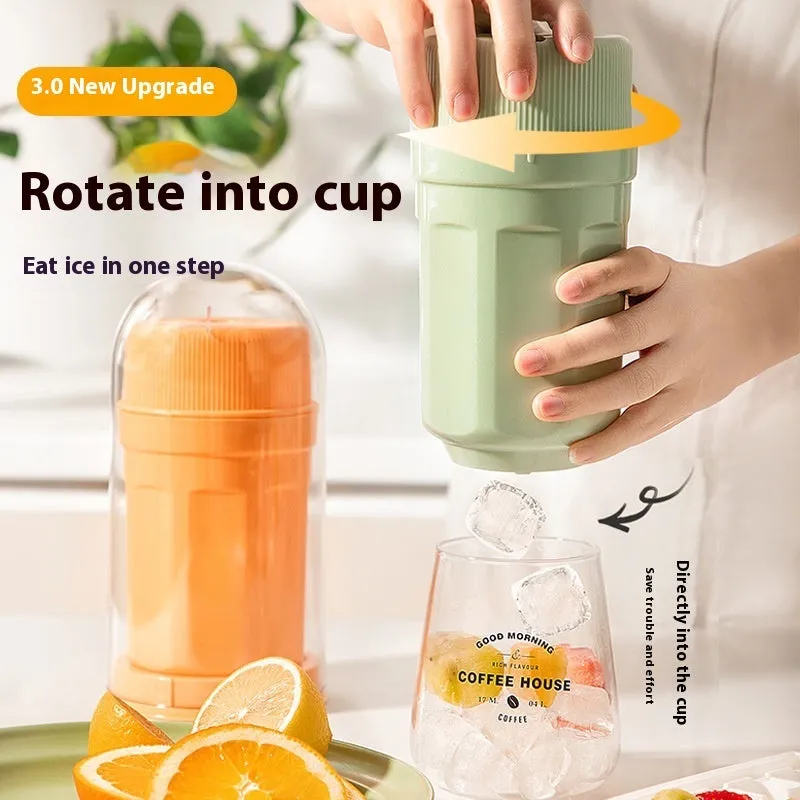 White twisting ice cube tray with rotating release and sealing lid for freezer