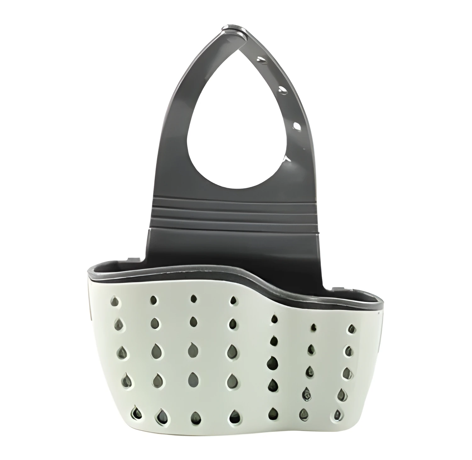 Rubber kitchen drain holder sponge storage rack in beige colour 22 x 13 x 0.5cm