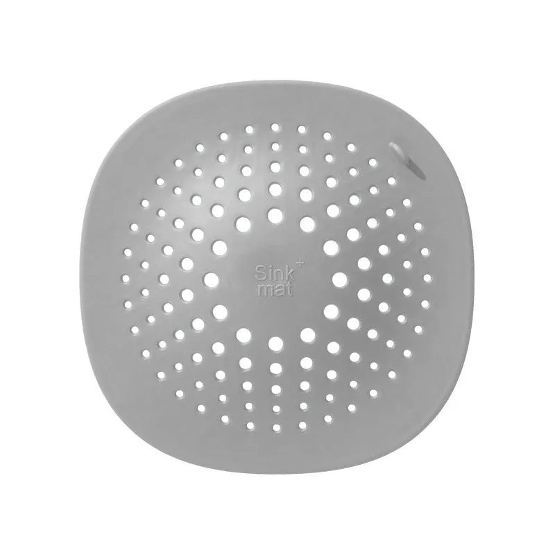Square TPR floor drain for kitchen sink in 145mm size, dark grey colour