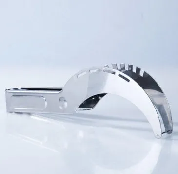 Silver stainless steel fruit cutter for watermelon hami melon pitaya pawpaw measuring 20.5 by 2.5 cm