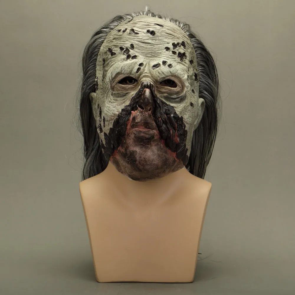 Walking Dead zombie latex mask in Beta colour for adults, free size 55cm-62cm head circumference