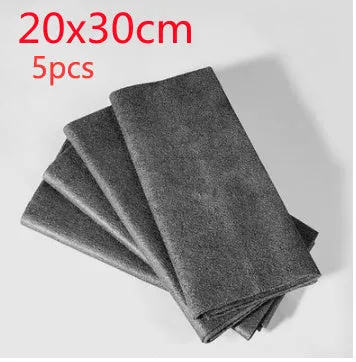 Thickened magic cleaning cloth microfiber 20x30cm for glass windows mirrors car lint-free streak-free