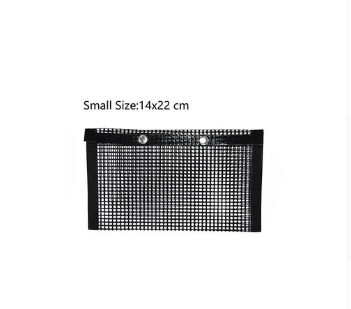 Reusable non-stick BBQ grill mesh bag on a grill with food, heat-resistant and food-safe