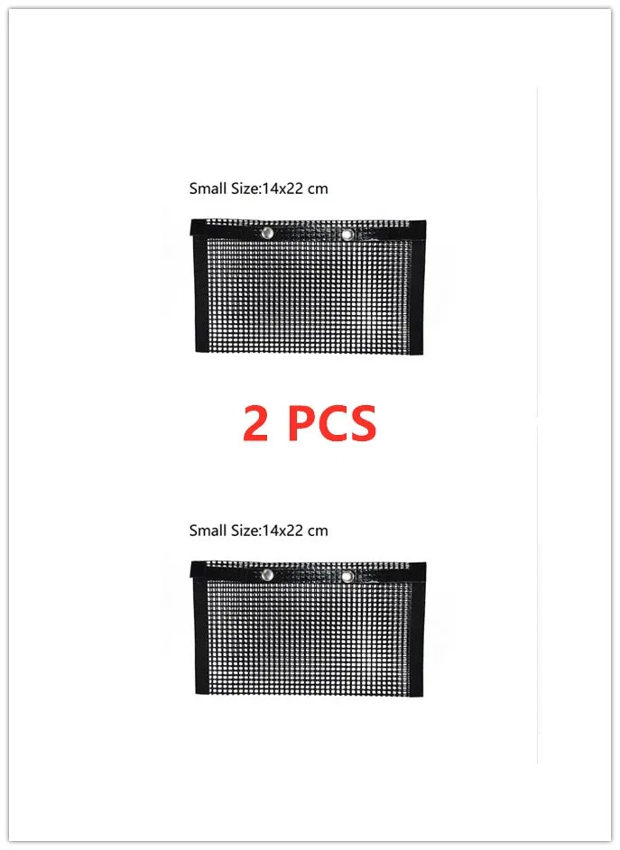 Reusable non-stick BBQ grill mesh bag on a grill with food, heat-resistant and food-safe