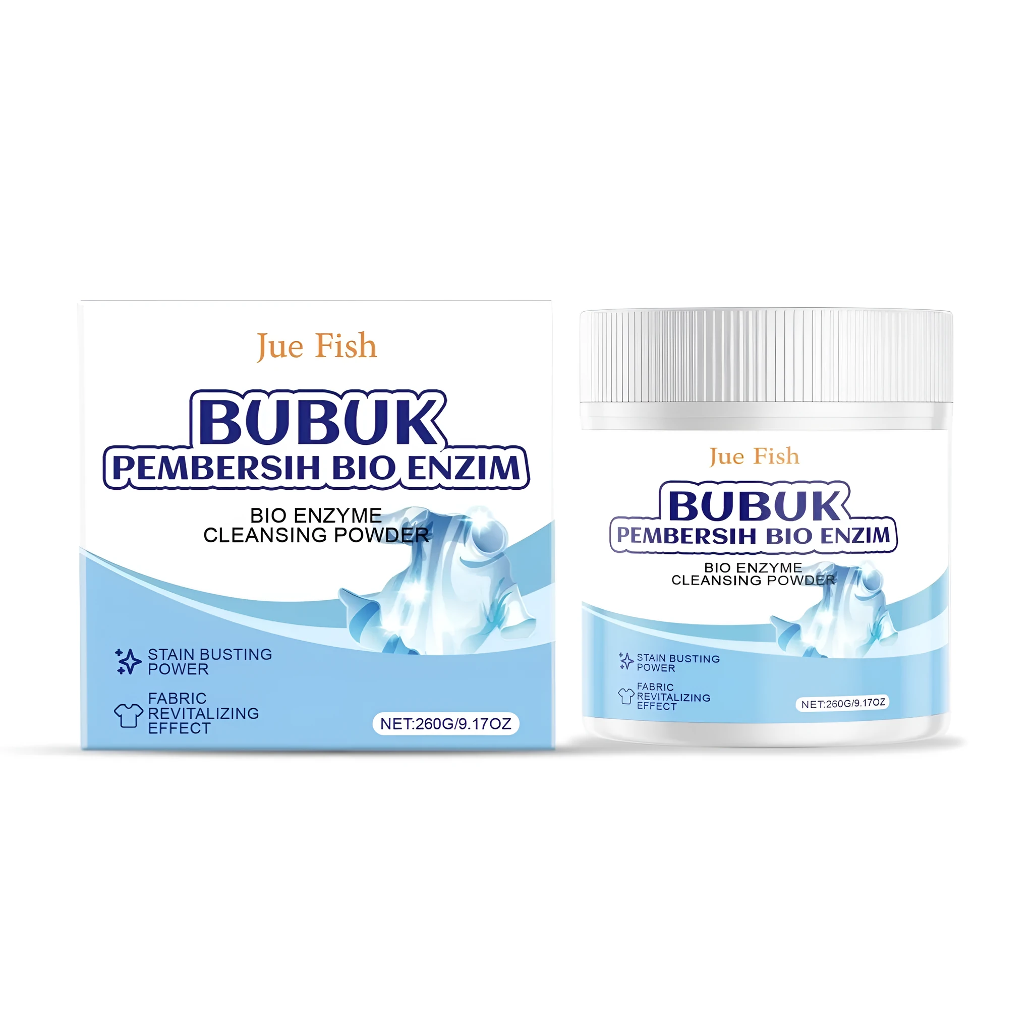 260g bio enzyme cleansing powder laundry detergent with biological protease