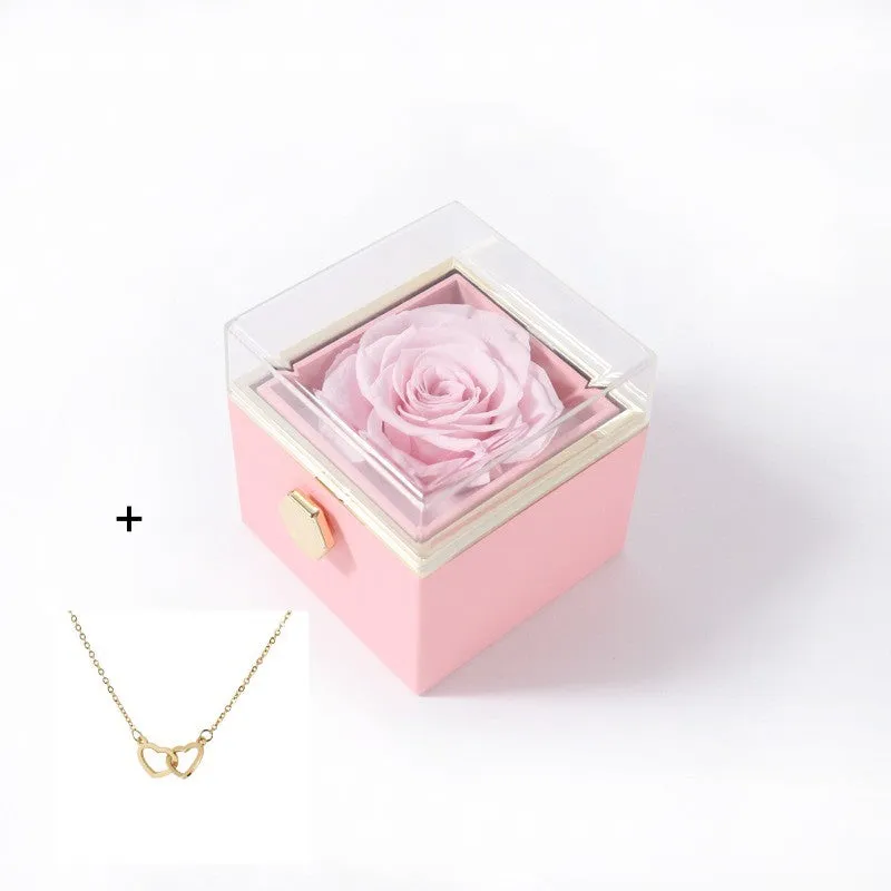 Acrylic ring box in transparent plastic with handbag for Valentine's proposal multiple colour options