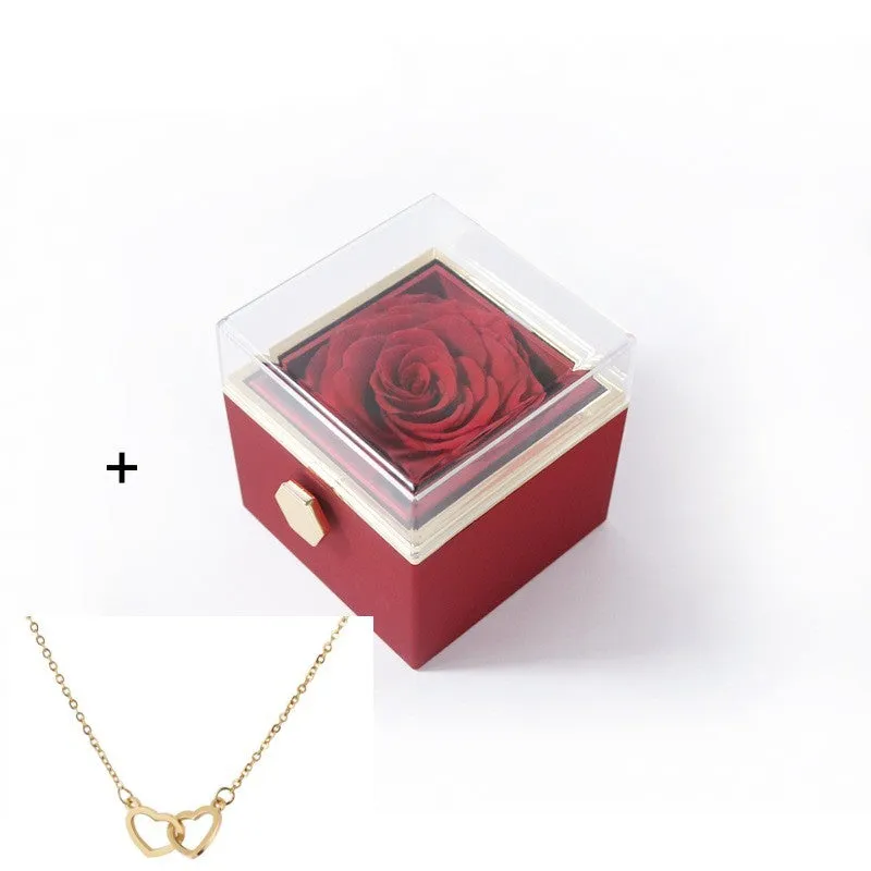 Acrylic ring box in transparent plastic with handbag for Valentine's proposal multiple colour options