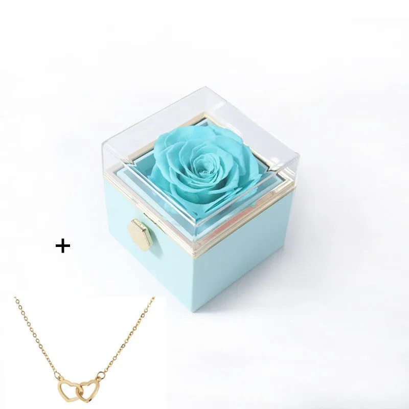 Acrylic ring box in transparent plastic with handbag for Valentine's proposal multiple colour options