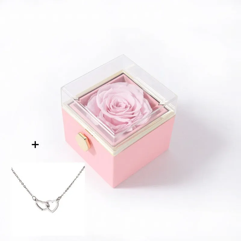 Acrylic ring box in transparent plastic with handbag for Valentine's proposal multiple colour options