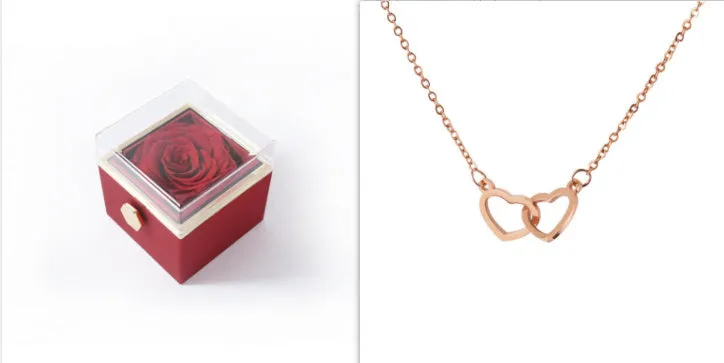 Acrylic ring box in transparent plastic with handbag for Valentine's proposal multiple colour options