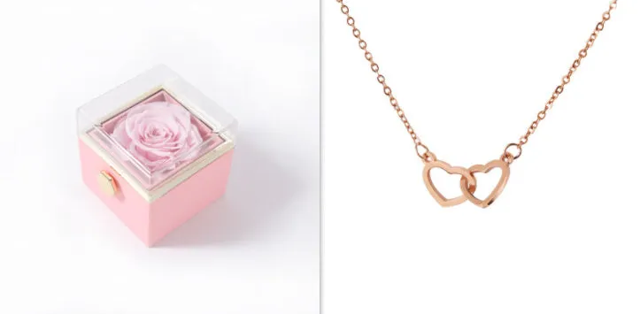 Acrylic ring box in transparent plastic with handbag for Valentine's proposal multiple colour options