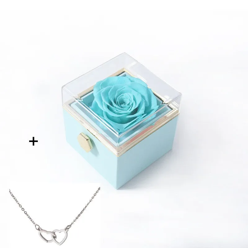 Acrylic ring box in transparent plastic with handbag for Valentine's proposal multiple colour options