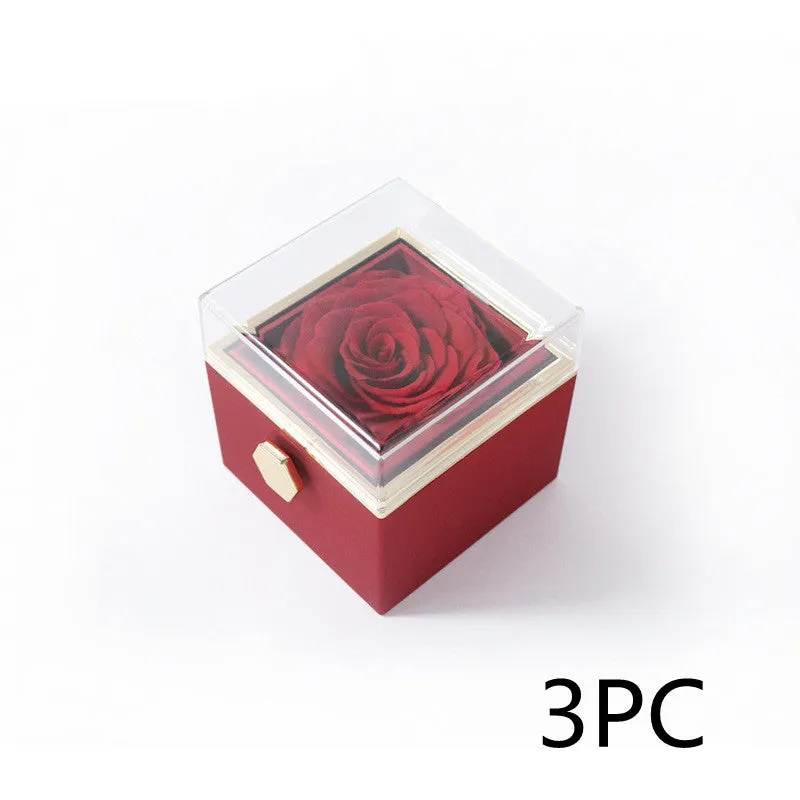Acrylic ring box in transparent plastic with handbag for Valentine's proposal multiple colour options