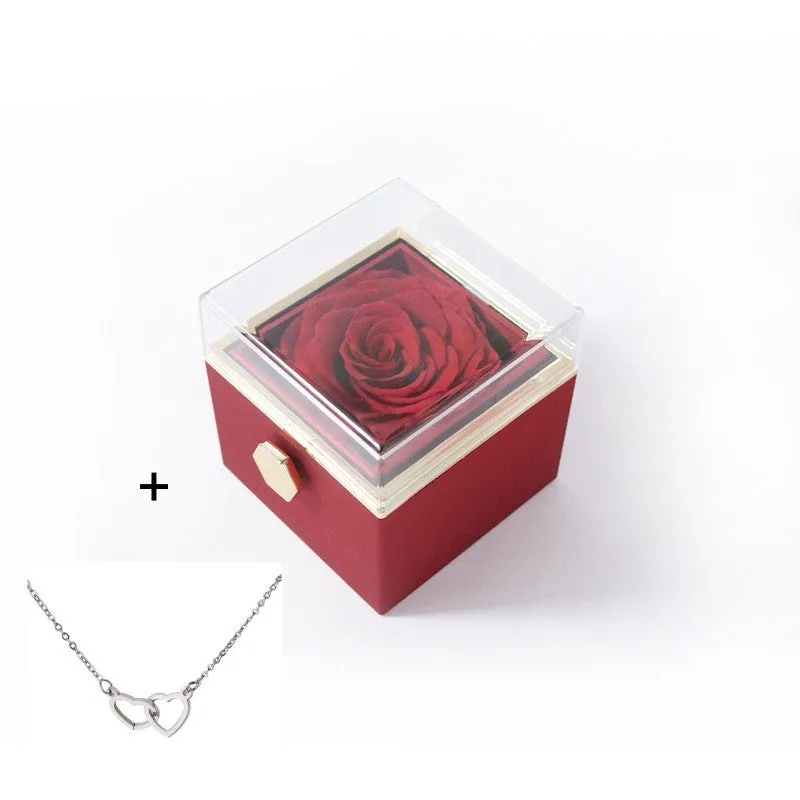 Acrylic ring box in transparent plastic with handbag for Valentine's proposal multiple colour options