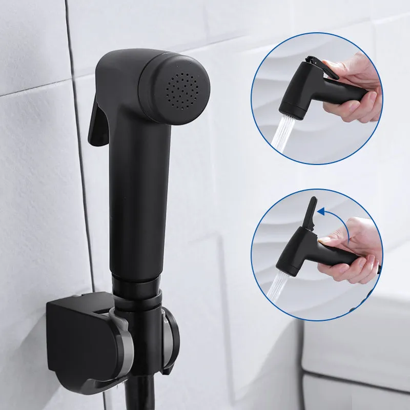 Handheld ABS plastic bathroom cleaning nozzle with rain spray function for toilet and pet washing
