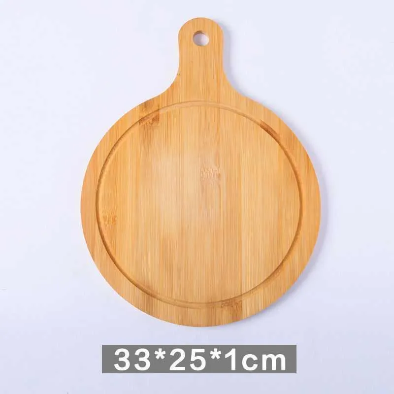 Bamboo fibre multipurpose chopping pizza and fruit board 33x18cm on kitchen counter