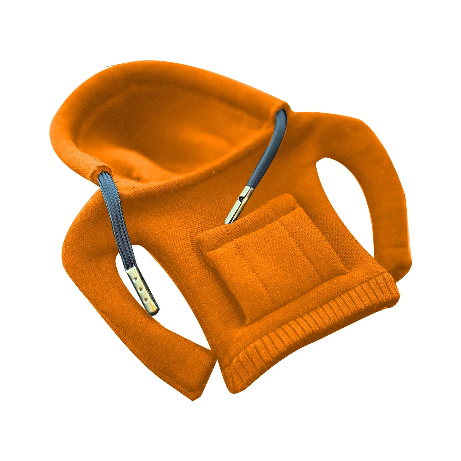 Universal pure cotton gear knob cover in hoodie style with adjustable cord in black colour
