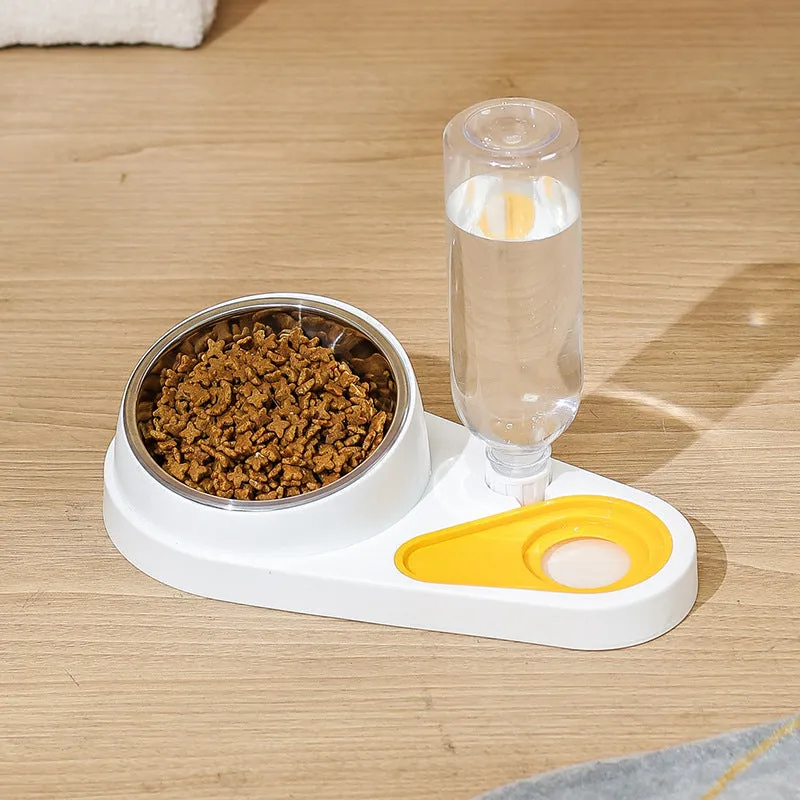 Pet bowl water fountain for cats in blue colour automatic feeding tableware