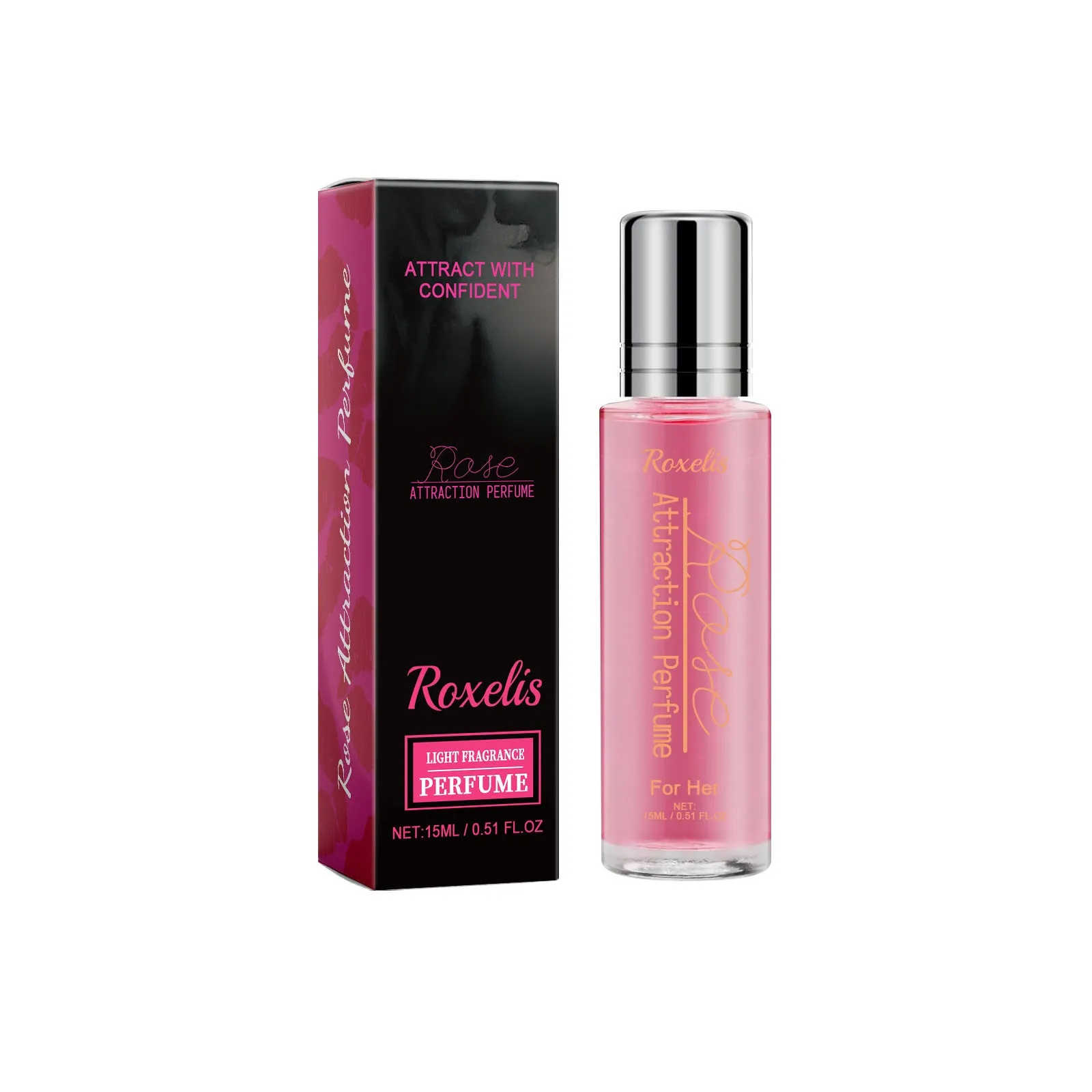 Rose light perfume 15ml natural portable bottle with moisturising body care
