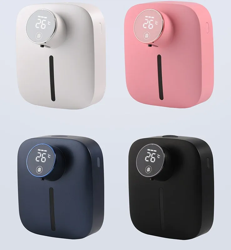 Wall mounted smart sensor soap dispenser in ceramic white with 320mL tank and induction function