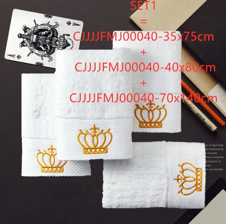 Cotton bath towel with custom embroidery, 70x140cm size, plain weave for hotel and sauna use