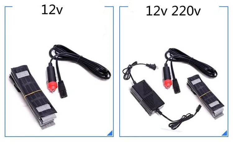 Portable 6L dual-voltage mini fridge with strap, black plastic and metal body