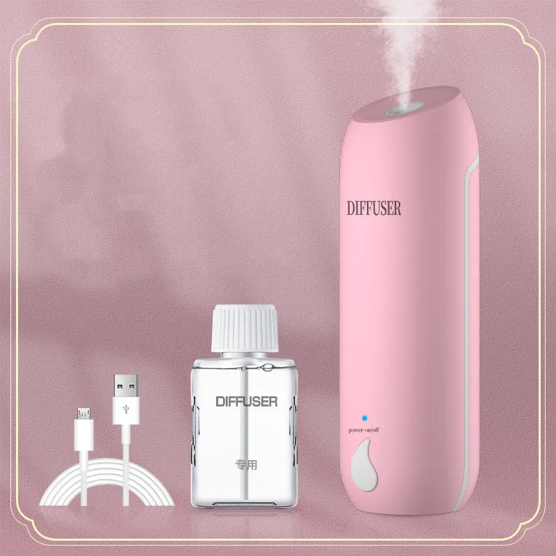 50ml rechargeable automatic aromatherapy diffuser with timer on a bathroom counter