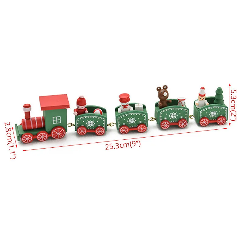 Christmas gift bag decoration set with golden bow, red bow, silver bow, train motifs, stickers, and paper bag