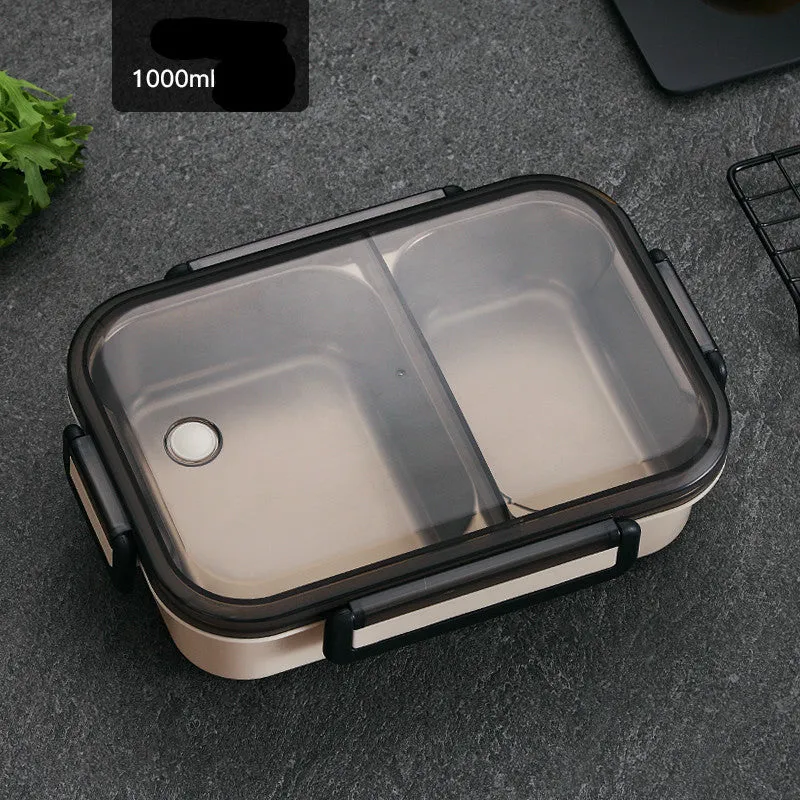 Stainless steel insulated lunch box with food grade 304 inner plate and sealing ring lid in blue colour