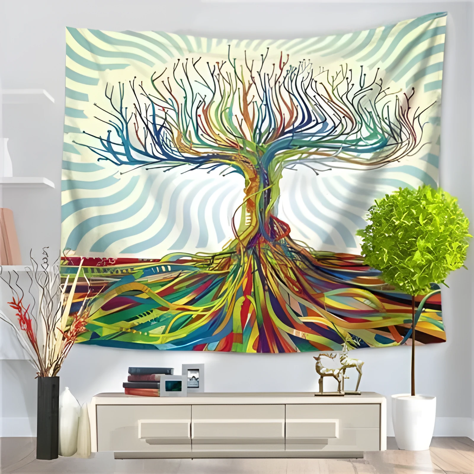 European classical machine woven plush tapestry tarpaulin in 150x100cm size for wall decor