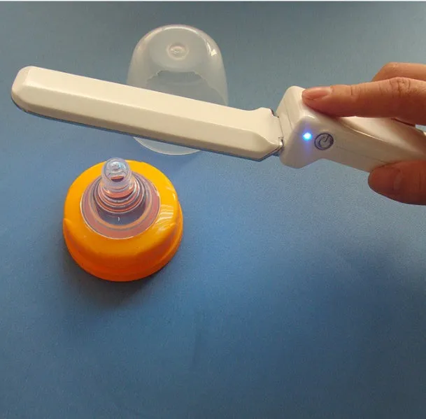 UV disinfection stick, 253.7nm UVC sterilisation lamp, compact plastic body for home and travel use