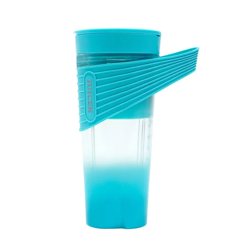 Portable rechargeable blender in black with USB charging cable, cup brush, and straw on a white background