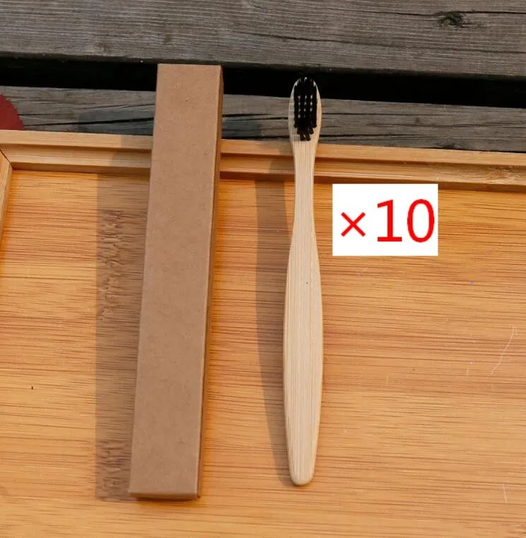 Eco friendly bamboo soft fibre toothbrush with biodegradable handle for adults